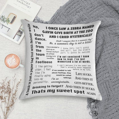 New Girl Nick Miller Quotes Soft Washable Throw Pillow