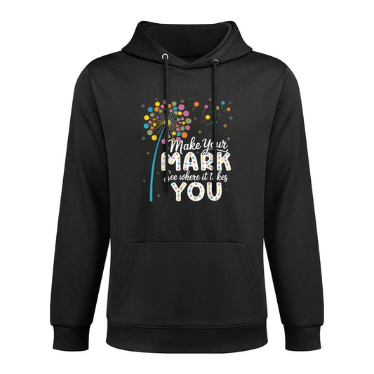 Make Your Mark Dandelion Happy Dot Days Teacher Kids Adjustable Hood Hoodie