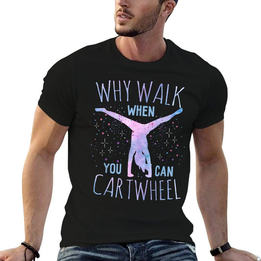 Cartwheel Gymnast Girl Classic Fit, Tie-Dye, - Black T-Shirt