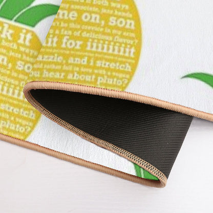 Psych Quotes Pineapple Bath Mat