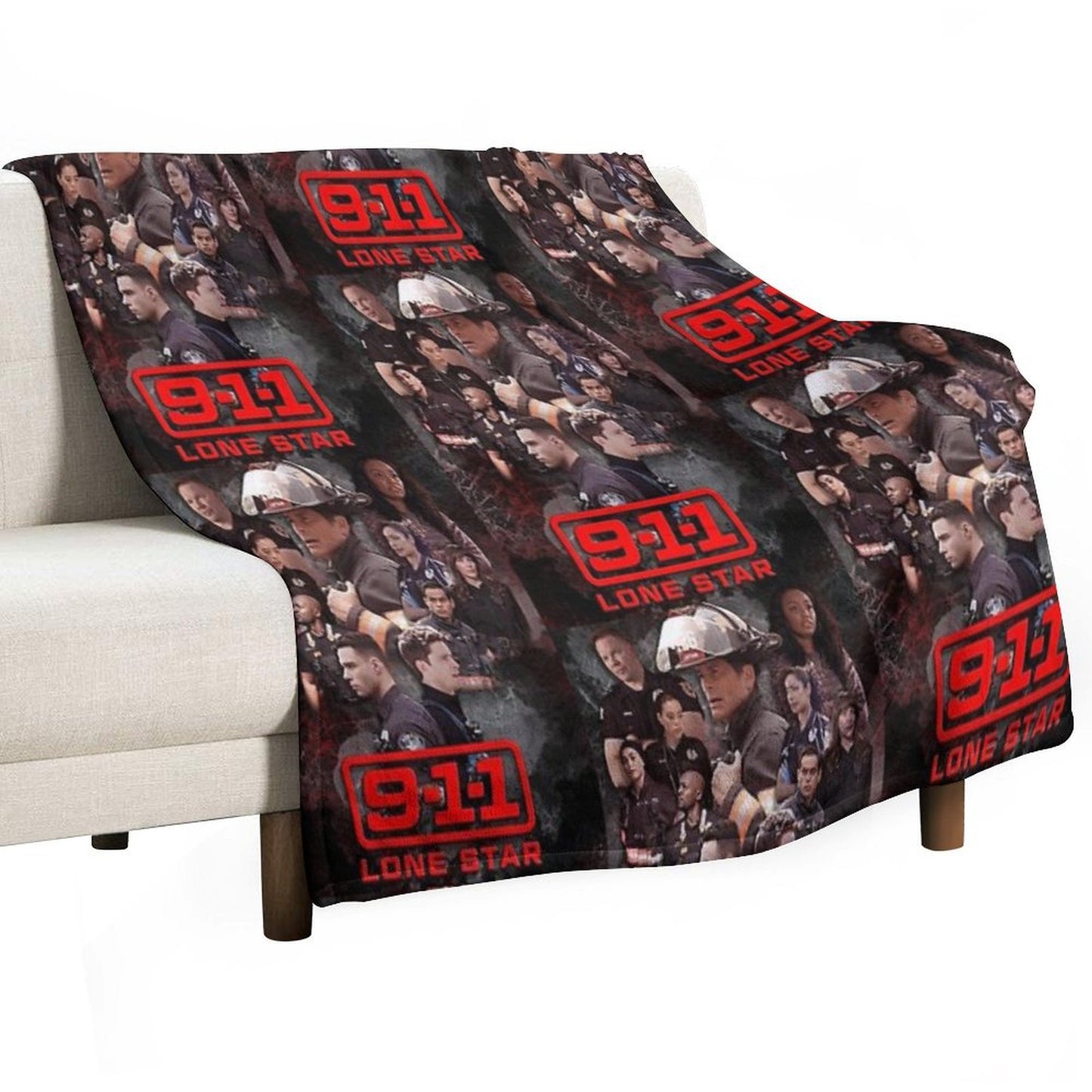 911 Lone Star - Cellular Throw Blanket