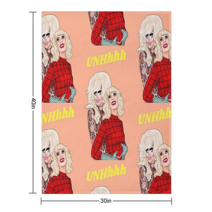 Trixie And Katya Throw Blanket