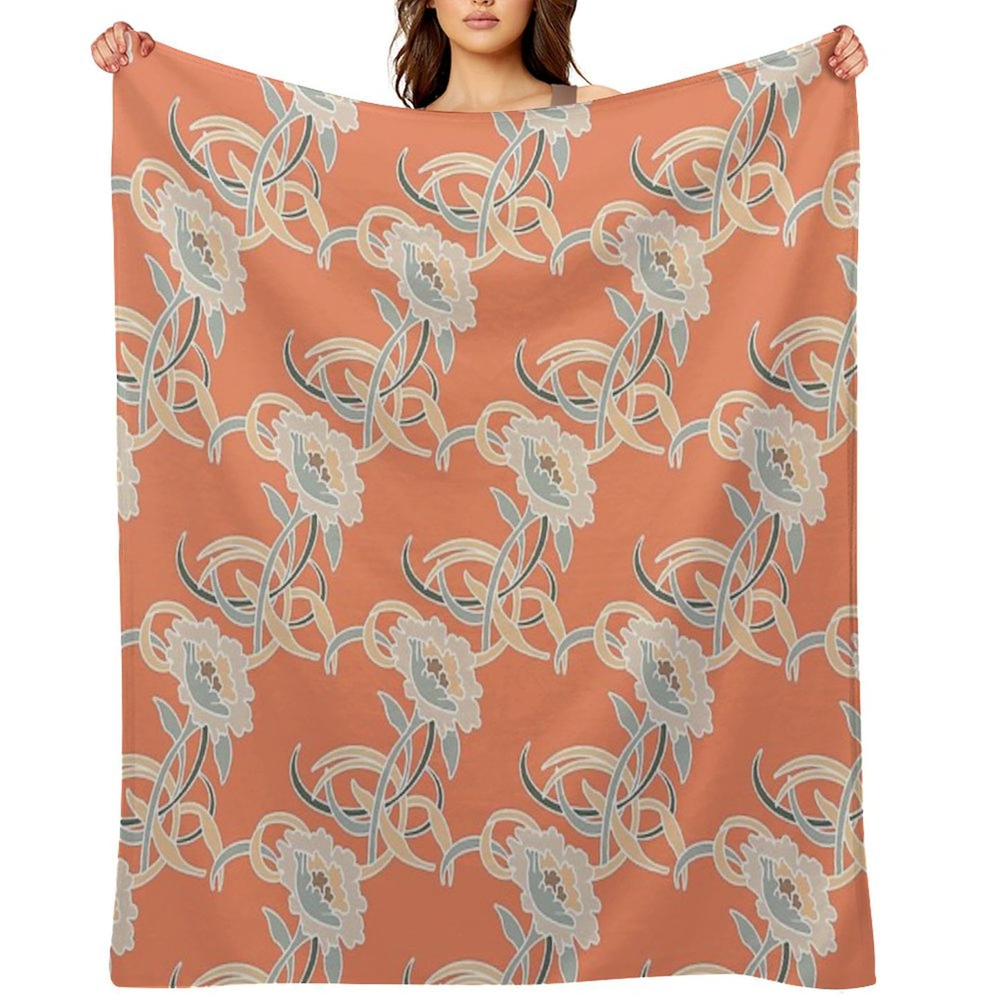 Golden Girls Couch Pattern Throw Blanket