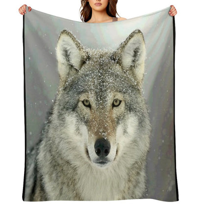 GREY WOLF Throw Blanket