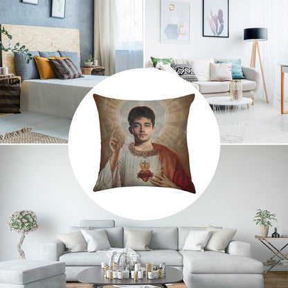 Charles Leclerc Linen Throw Pillow Cover