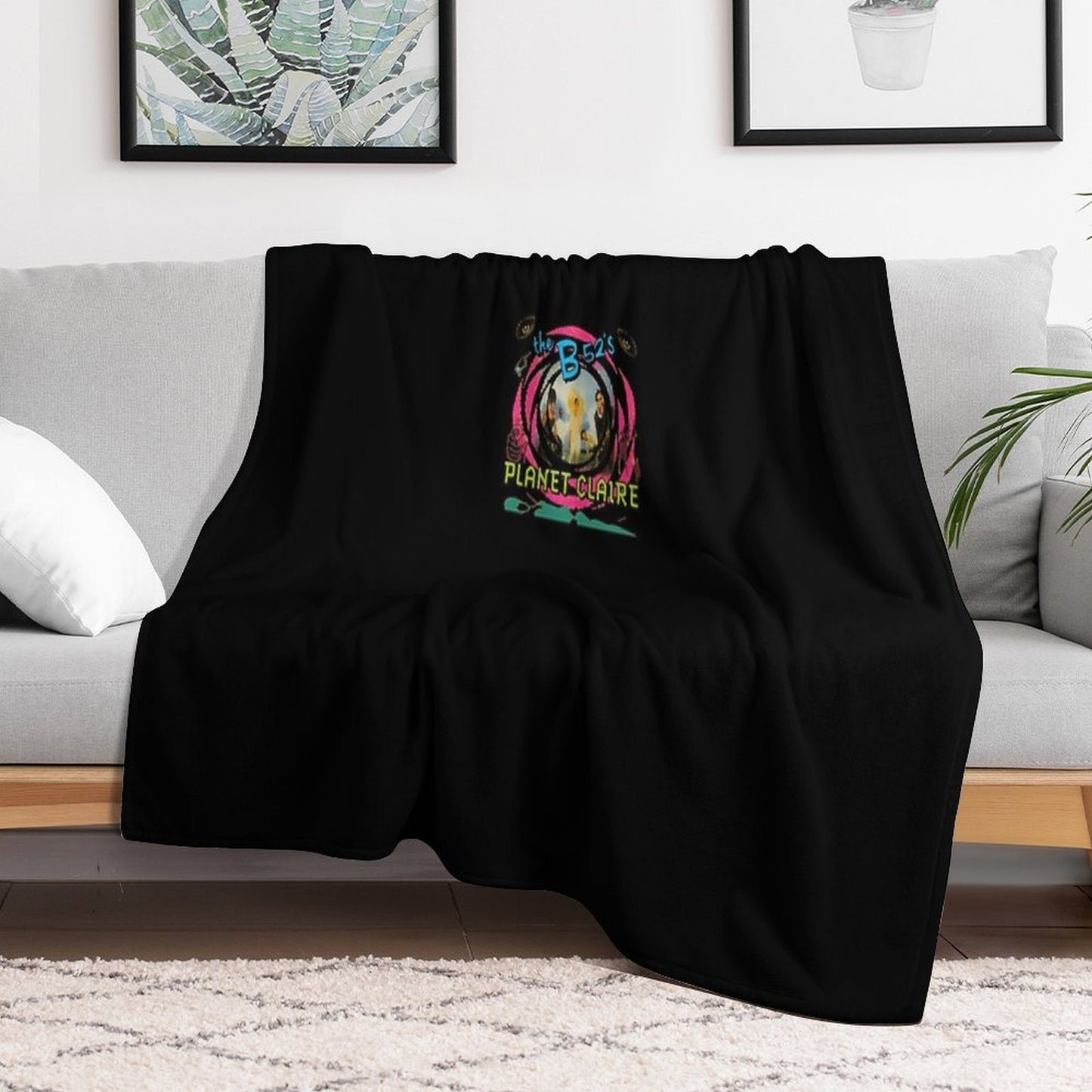 The B52s Song Planet Claire Throw Blanket