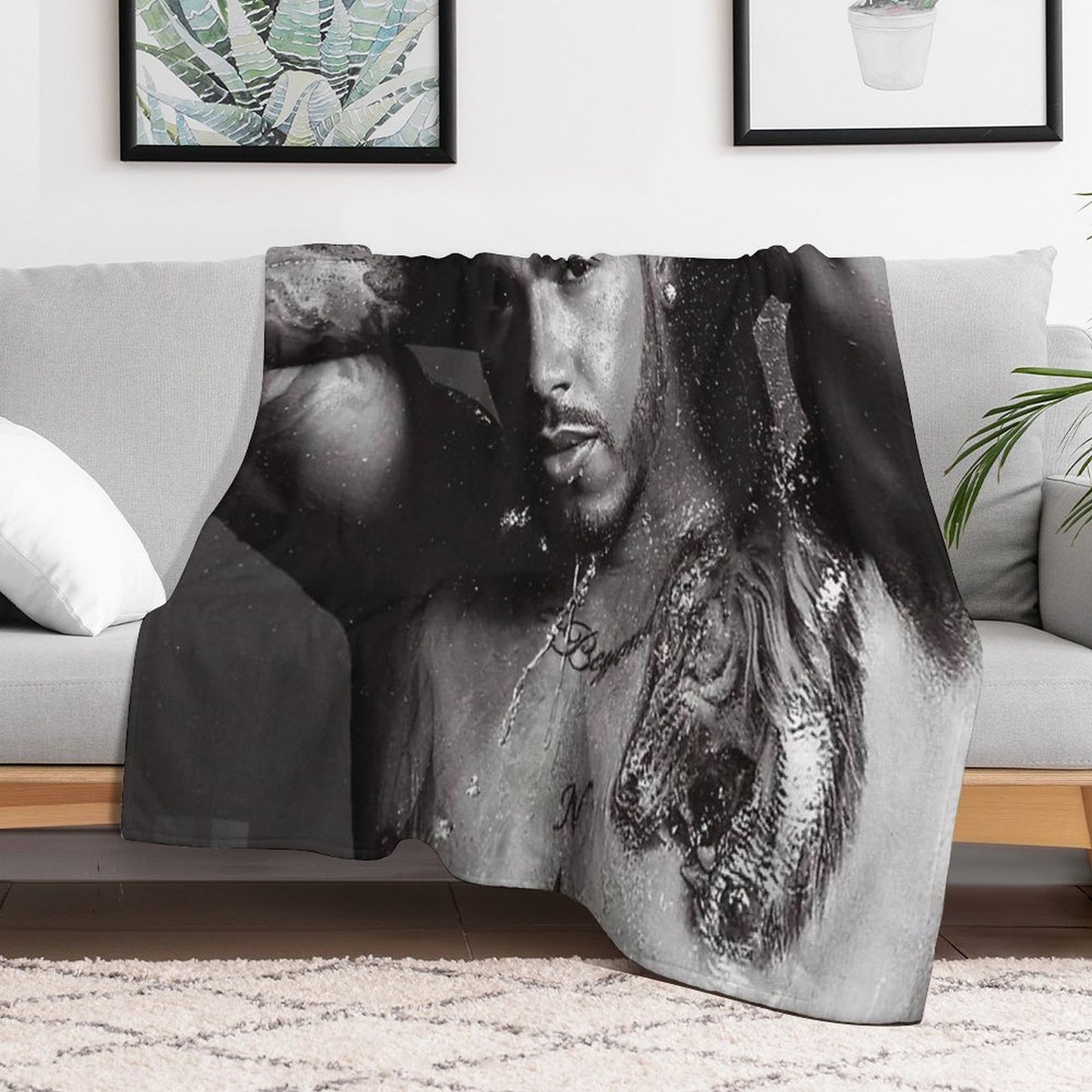 Lewis Hamilton Good Looks Throw Blanket