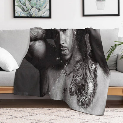 Lewis Hamilton Good Looks Throw Blanket