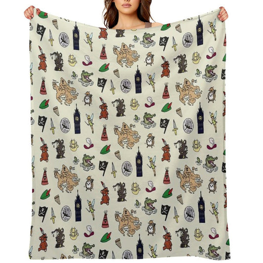 Peter Pan Throw Blanket
