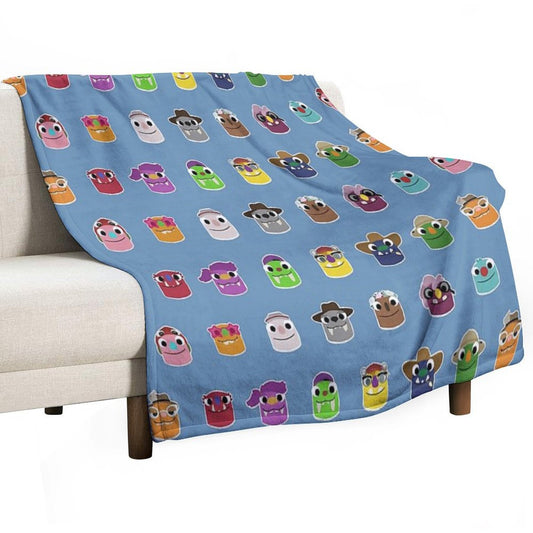 Bugsnax - All Grumpuses Throw Blanket