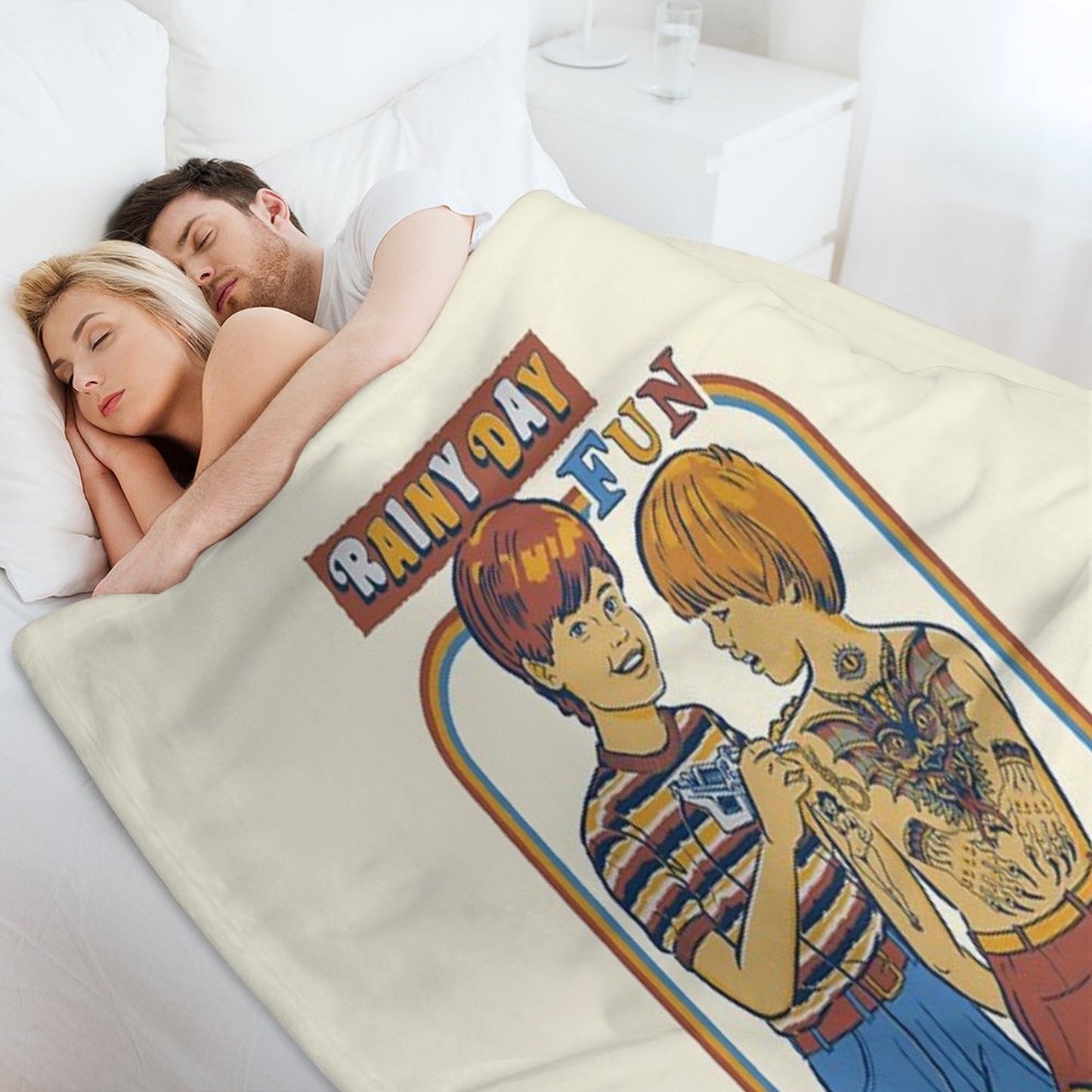 Rainy Day Fun Throw Blanket