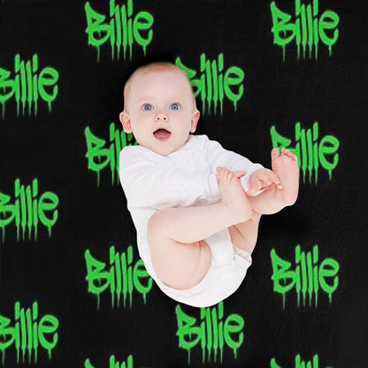 Billie Black&green Throw Blankets Throw Blanket