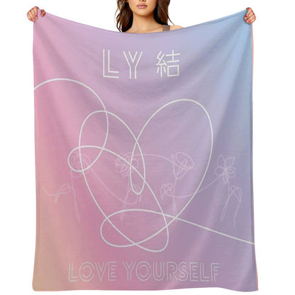BTS LOVE YOURSELF Throw Blanket