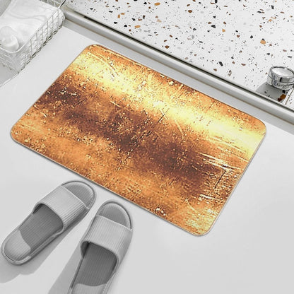 Metal Gold Colors Bath Mat