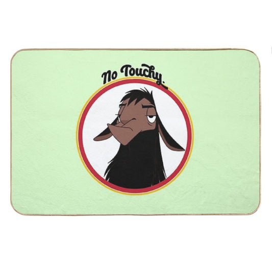 Kuzco NO TOUCHY Sad Llama Emperor's New Groove Emperor David Spade Back Off No Touch Funny Gift Bath Mat