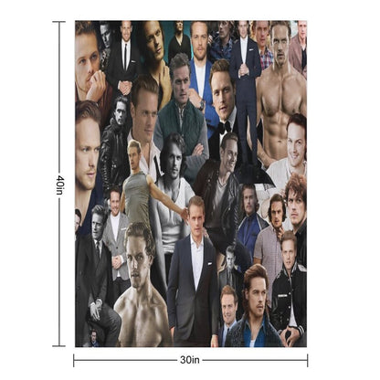 Sam Heughan Throw Blanket