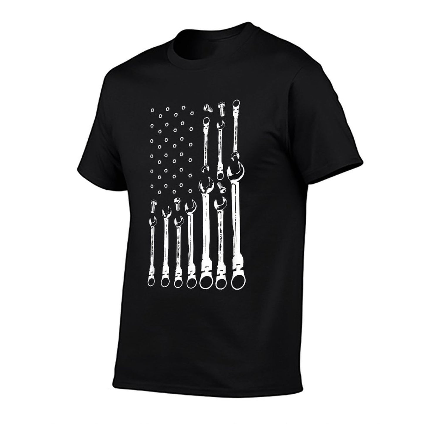 Mechanic Flag American Patriotic Flag Car Mechanic USA Flag T-Shirt