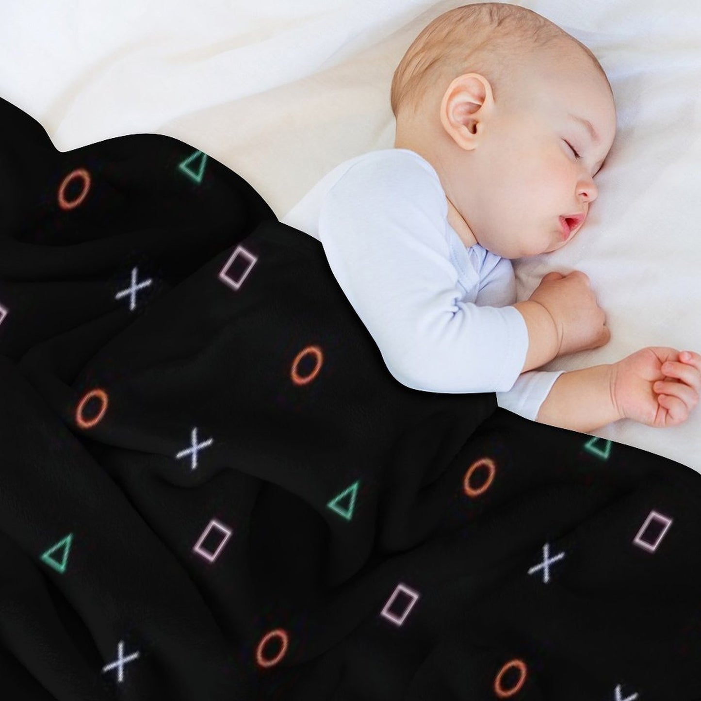 Playstation Buttons Throw Blanket