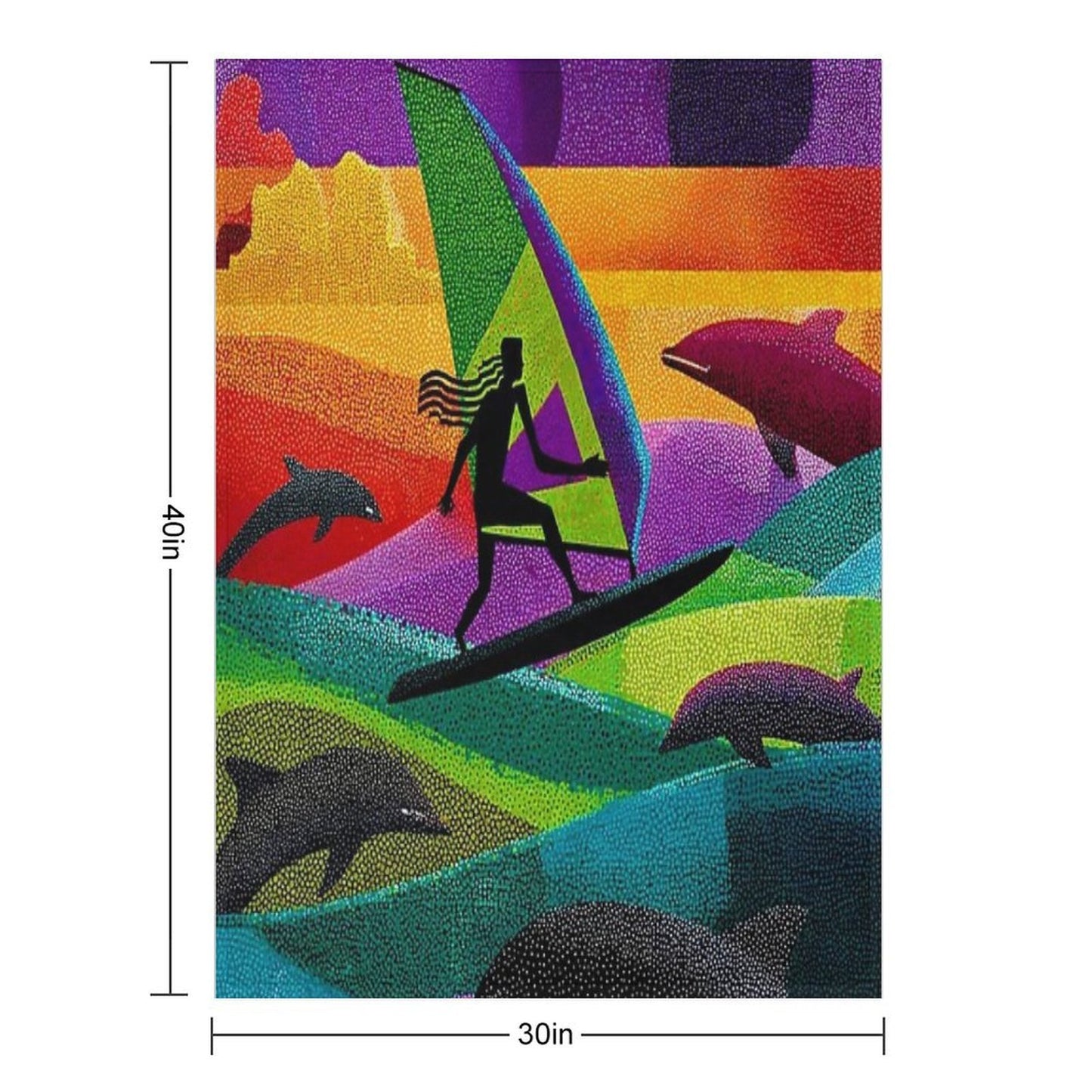 Waves of Grace Throw Blanket