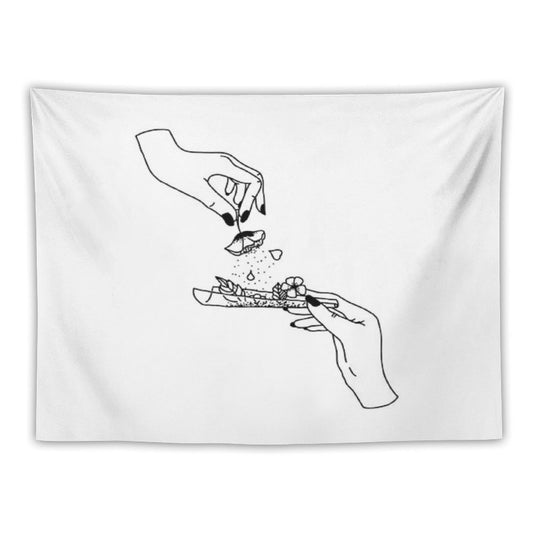 Weed Flower Tapestry