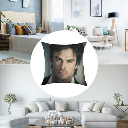 Ian Linen Throw Pillow Cover