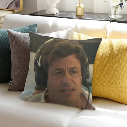 Confused Toto Wolff Soft Easy Maintenance Throw Pillow