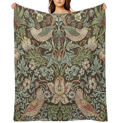William Morris Birds And Flowers Throw Blanket