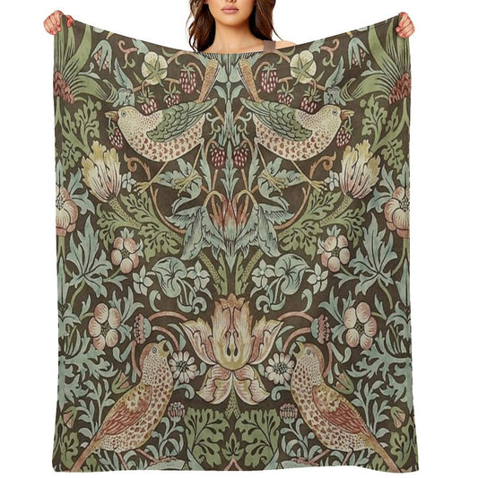 William Morris Birds And Flowers Throw Blanket