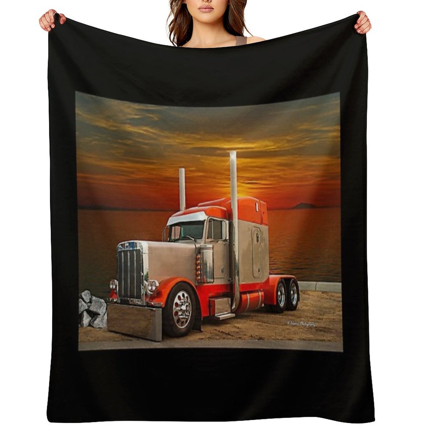Cool Peterbilt Throw Blanket