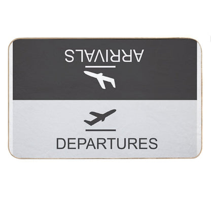 Flight Arrival And Departure Bath Mat