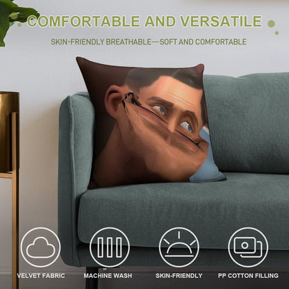 Team Fortress 2 TF2 Scout Face Soft Style Accent Throw Pillow