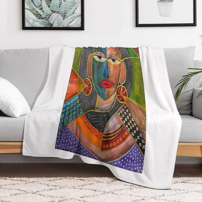 Celtic Spirit Woman Throw Blanket