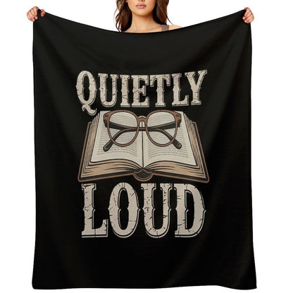 Academia - Quietly Loud Throw Blanket