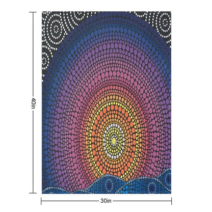 The Calm Beneath Throw Blanket