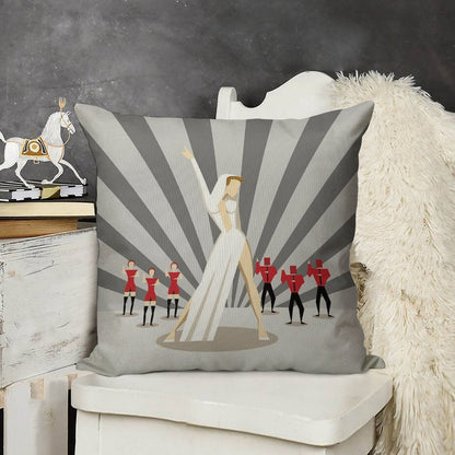 Kylie - Can't Get You Out Of My Head Linen Throw Pillow Cover