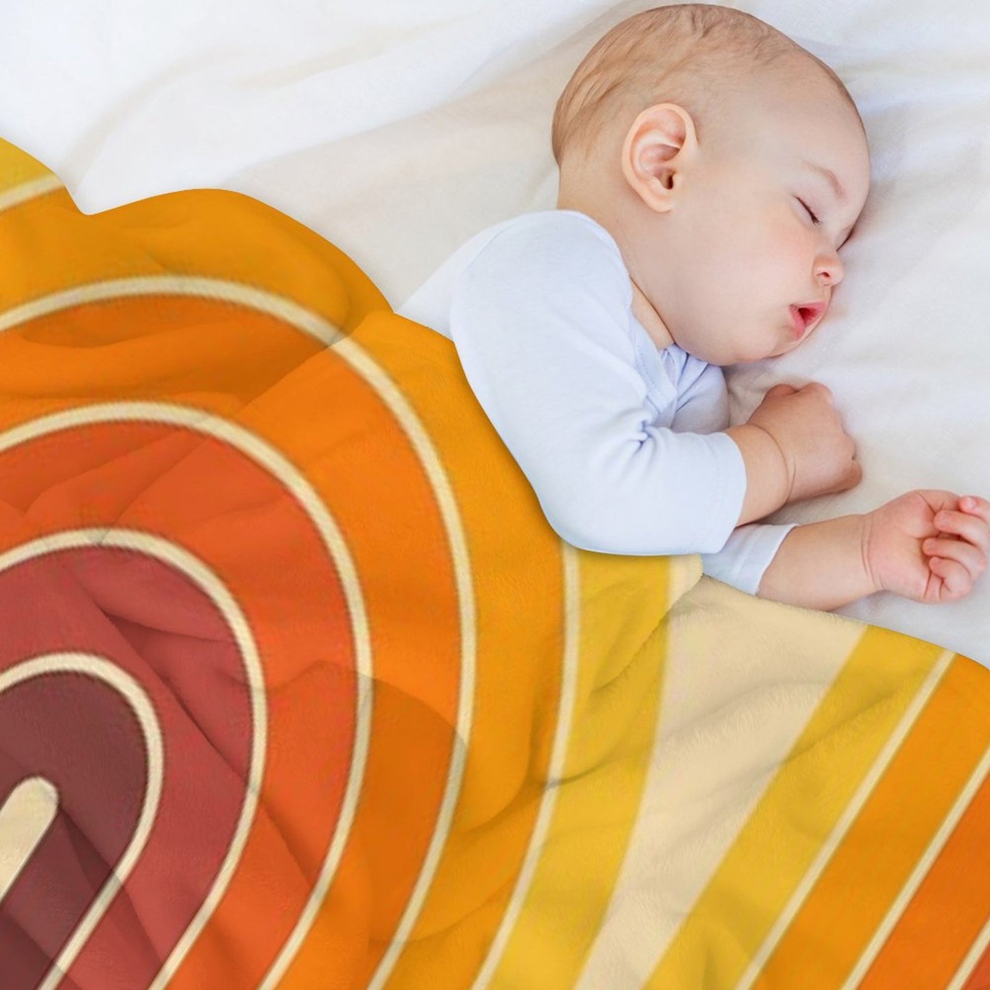 Retro Geometric Double Arch Design 522 Throw Blanket