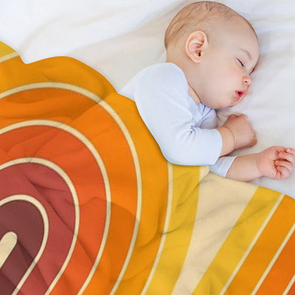 Retro Geometric Double Arch Design 522 Throw Blanket