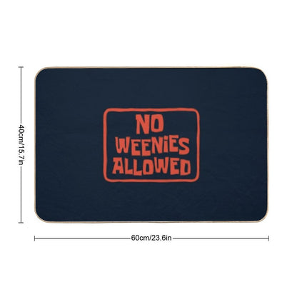 No Weenies Allowed Spongebob Bath Mat