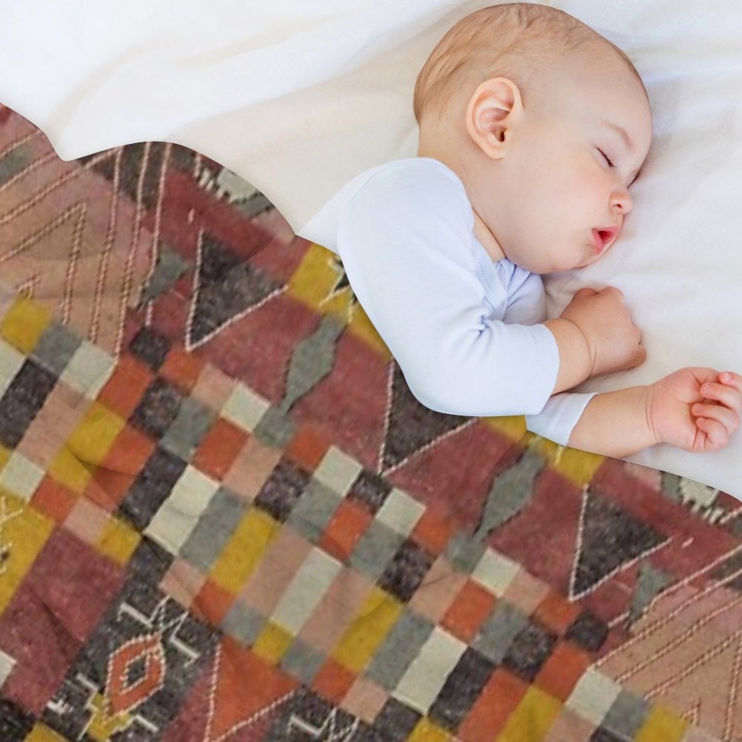Moroccan Berber Carpte Throw Blanket