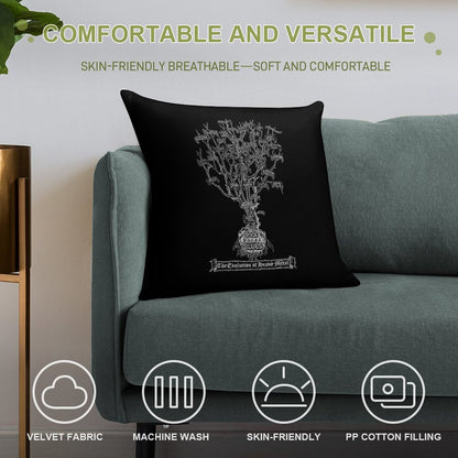 The Evolution of Heavy Metal - True Metal Shirt Version. Soft Shrink-Resistant Throw Pillow