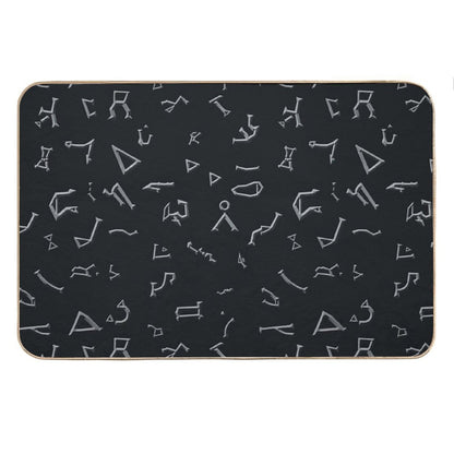 Glyphs Bath Mat