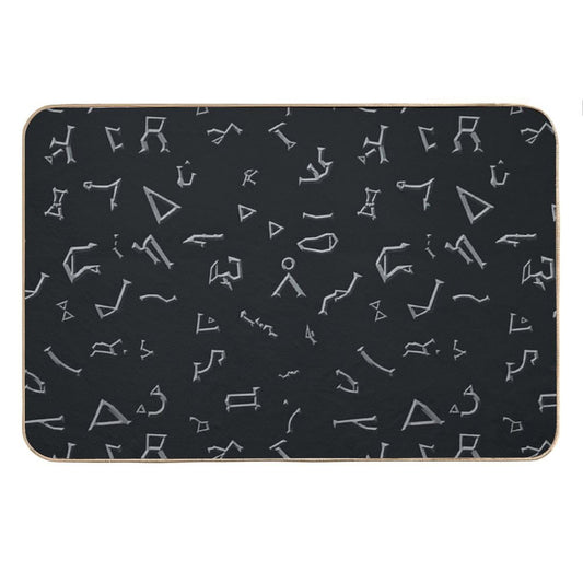 Glyphs Bath Mat