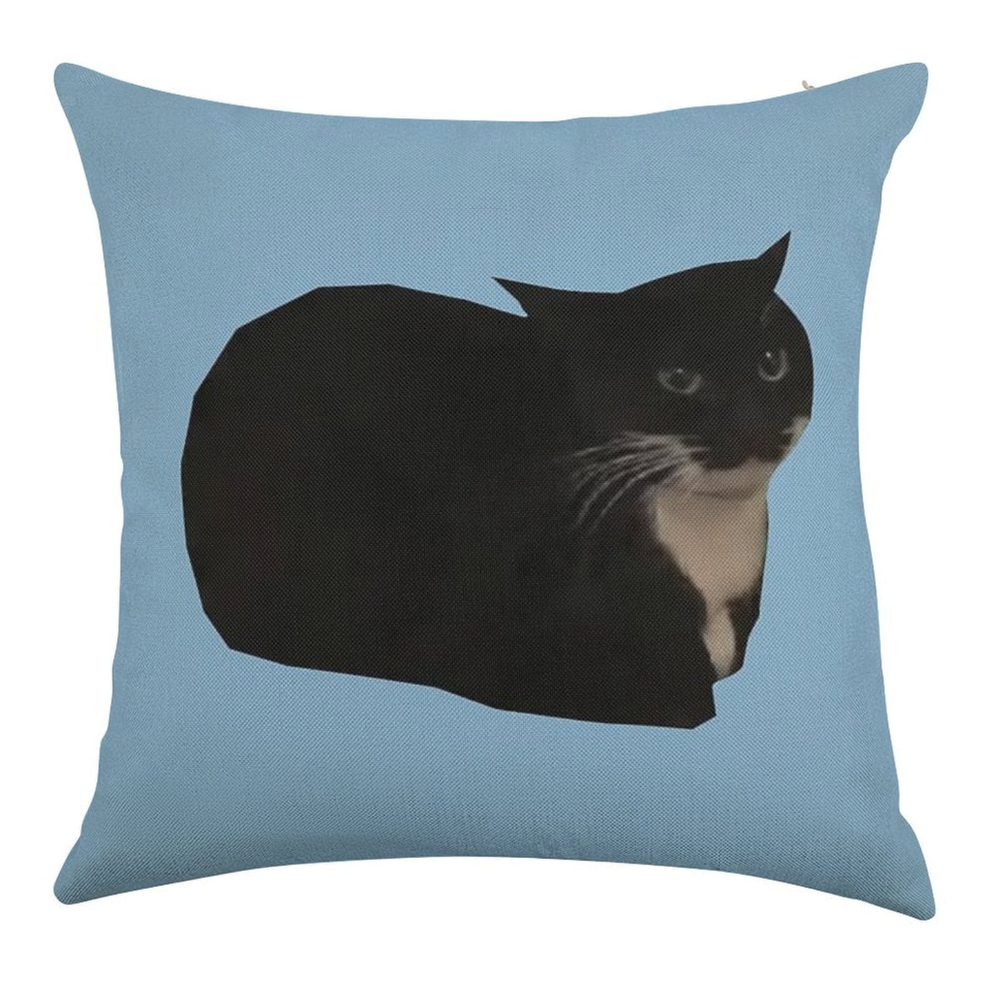 Maxwell The Cat Linen Throw Pillow Cover