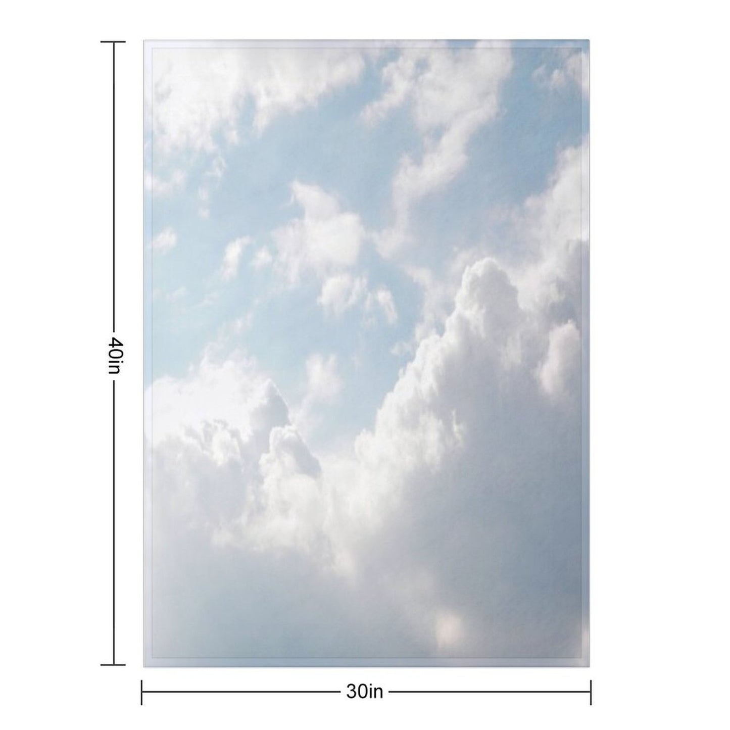 White Clouds Throw Blanket