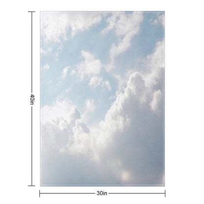 White Clouds Throw Blanket