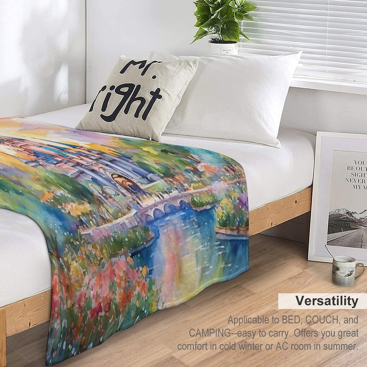 Happiest Place Throw Blanket