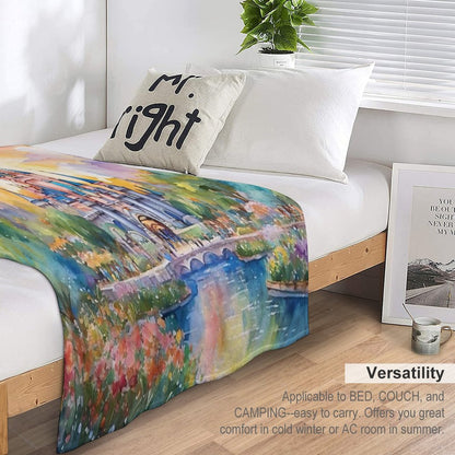 Happiest Place Throw Blanket