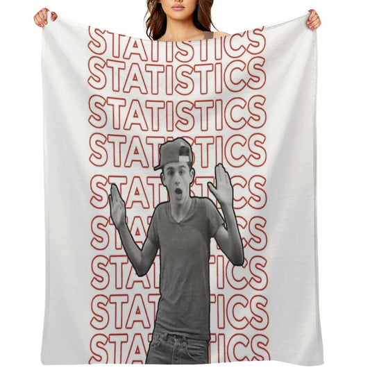 Timothée Chalamet Statistics Throw Blanket