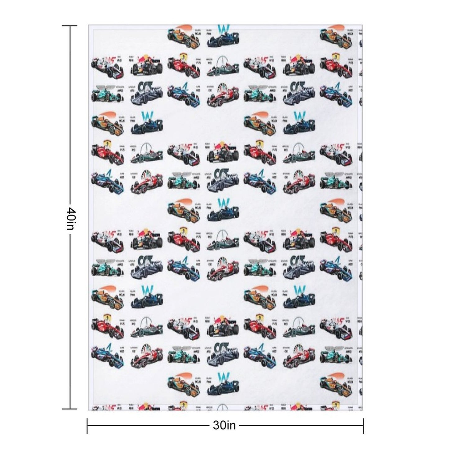 F1 All Cars 2022 Throw Blanket