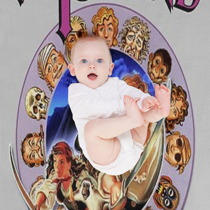 Secret of Monkey Island - I'M A MIGHTY PIRATE! Classic MS-DOS Point And Click Graphic Adventure Game! Throw Blanket